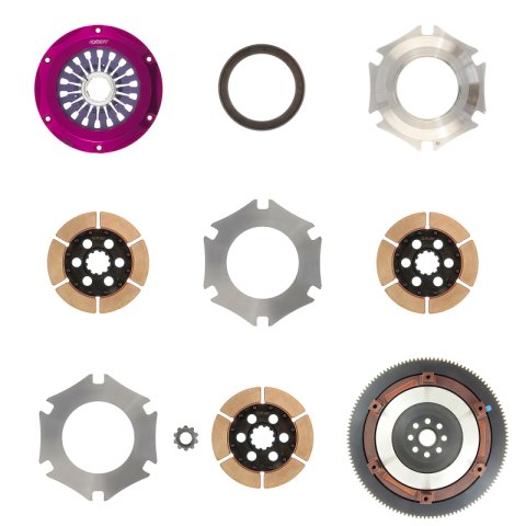 Exedy 2004-2014 Subaru Impreza WRX STI H4 Hyper Triple Cerametallic Clutch Rigid Disc Pull Type thumbnail 4