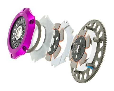 Exedy 1993-1995 Mazda RX-7 R2 Hyper Compe-R Twin Cerametallic Clutch Rigid Center Disc Pull Type thumbnail 5