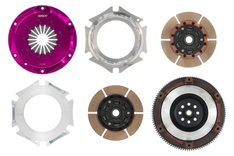 Exedy 1999-2002 Nissan Silvia L4 Hyper Twin Cerametallic Clutch Sprung Center Disc thumbnail 2