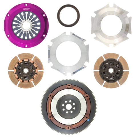 Exedy 2005-2005 Saab 9-2X Aero H4 Hyper Twin Cerametallic Clutch Sprung Center Disc Pull Type Cover thumbnail 2