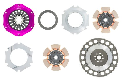 Exedy 2005-2005 Saab 9-2X Aero H4 Hyper Compe-D Twin Cerametallic Clutch Sprung Center Disc thumbnail 3
