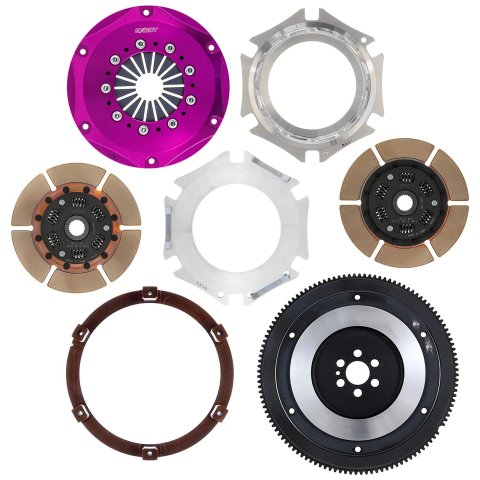 Exedy 1989-1993 Nissan Skyline GTR L6 Hyper Twin Cerametallic Clutch Sprung Center Disc Push Type thumbnail 3