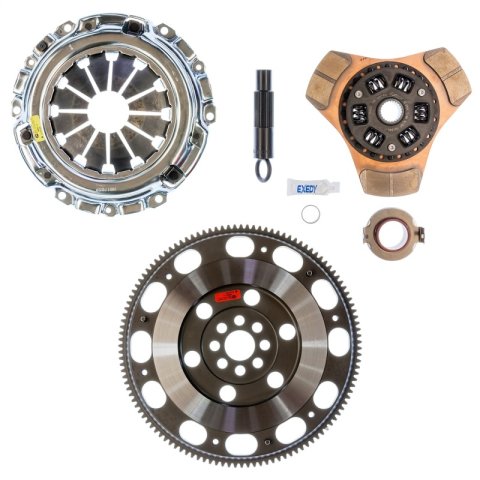 Exedy 2002-2006 Acura RSX Base L4 Stage 2 Cerametallic Clutch Thick Disc Incl. HF02 Lightweight FW thumbnail 2
