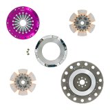 Exedy 96-16 Ford Mustang V8 4.6L/5.0L Hyper Twin Cerametallic Clutch Sprung Disc Push Type Cover thumbnail 3