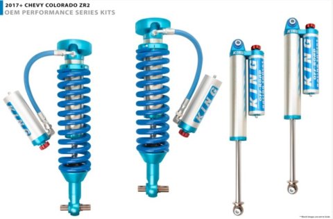 King Shocks 2017+ Chevrolet Colorado ZR2 Front 2.5 Dia Remote Res Coilover w/Adjuster (Pair) thumbnail 2