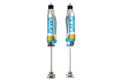 King Shocks 84-00 Jeep Cherokee xJ Front 2.5 Dia Piggy Hose Res Shock for 5-6in Lift w/Adj (Pair)