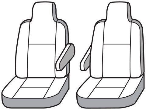 Covercraft 16-24 Chevrolet Express Carhartt PrecisionFit Custom Front Row Seat Covers - Gravel thumbnail 2