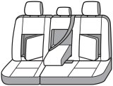 Covercraft 19-24 Chevrolet Silverado Carhartt PrecisionFit Custom Second Row Seat Covers - Gravel thumbnail 2