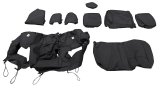 Covercraft 19-24 Chevrolet Silverado Carhartt PrecisionFit Custom Second Row Seat Covers - Blk thumbnail 1