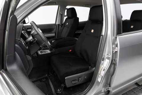Covercraft 16-19 Chevrolet Silverado Carhartt PrecisionFit Custom Front Row Seat Covers - Blk