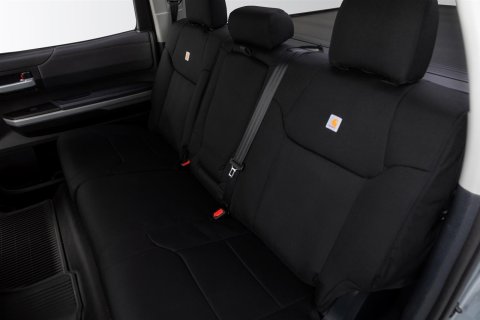 Covercraft 22-24 Chevrolet Silverado Carhartt PrecisionFit Custom Front Row Seat Covers - Blk thumbnail 2