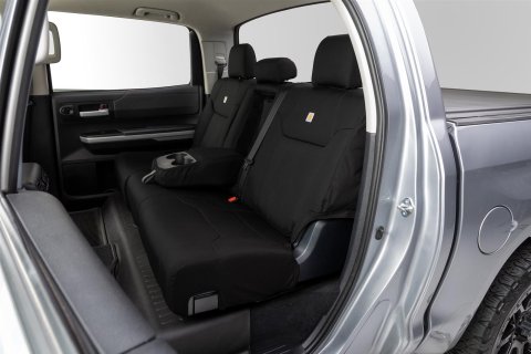 Covercraft 22-24 Chevrolet Silverado Carhartt PrecisionFit Custom Front Row Seat Covers - Blk thumbnail 7