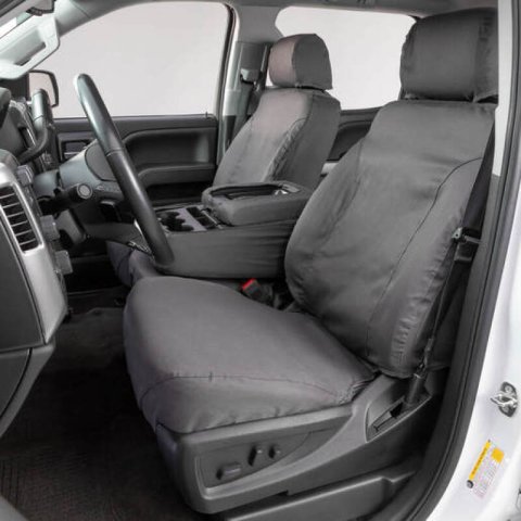 Covercraft 04-10 Ford F250 Polycotton SeatSaver Custom Front Row Seat Covers - Grey thumbnail 5