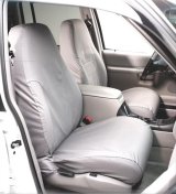 Covercraft 10-13 Chevrolet Express Polycotton SeatSaver Custom Front Row Seat Covers - Charcoal thumbnail 1