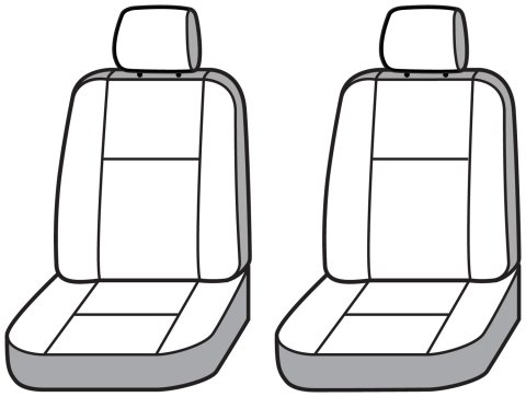 Covercraft 21-24 Jeep Grand Polycotton SeatSaver Custom Front Row Seat Covers - Charcoal thumbnail 3