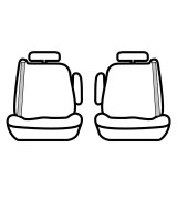 Covercraft 03-06 Chevrolet Silverado Polycotton SeatSaver Custom Front Row Seat Covers - Charcoal thumbnail 3