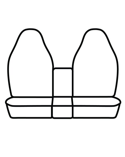 Covercraft 03-06 Ford SD Polycotton SeatSaver Custom Front Row Seat Covers - Charcoal
