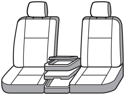 Covercraft 07-12 GMC Sierra Polycotton SeatSaver Custom Front Row Seat Covers - Charcoal thumbnail 3