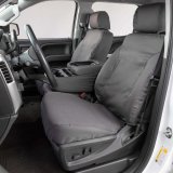 Covercraft 19-20 Ford F-150 Polycotton SeatSaver Custom Front Row Seat Covers - Grey thumbnail 2