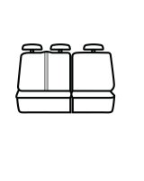 Covercraft 11-24 Dodge Ram Polycotton SeatSaver Custom Second Row Seat Covers - Grey thumbnail 2