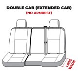 Covercraft 14-18 Chevrolet Silverado Polycotton SeatSaver Custom Second Row Seat Covers - Charcoal thumbnail 3