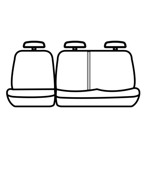 Covercraft 19-22 Ford F150 Polycotton SeatSaver Custom Second Row Seat Covers - Grey thumbnail 5