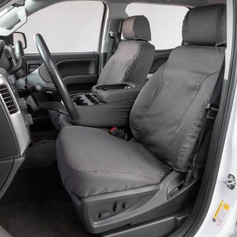 Covercraft 19-24 Ford F-250 Polycotton SeatSaver Custom Second Row Seat Covers - Grey thumbnail 4