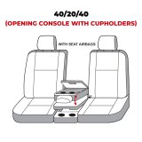 Covercraft 19-20 Ford F150 Carhartt Super Dux SeatSaver Custom Front Row Seat Covers - Black thumbnail 5