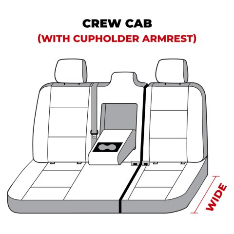 Covercraft 19-24 Dodge Ram 1500 Carhartt Super Dux SeatSaver Custom Second Row Seat Covers - Black thumbnail 2