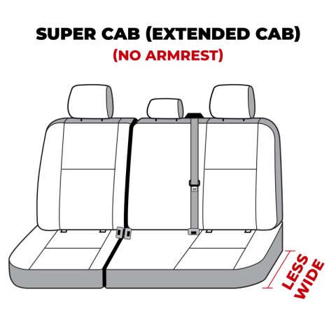 Covercraft 19-24 Ford F-250 Carhartt SeatSaver Custom Second Row Seat Covers - Gravel thumbnail 3