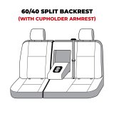 Covercraft 21-23 Chevrolet Tahoe Carhartt Super Dux SeatSaver Custom Second Row Seat Covers - Black thumbnail 2