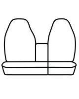 Covercraft 1997-01 Ford F150 Polycotton SeatSaver Custom Front Row Seat Covers - Charcoal thumbnail 2