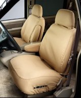 Covercraft 07-12 GMC Sierra Polycotton SeatSaver Custom Front Row Seat Covers - Tan thumbnail 1