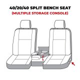Covercraft 07-13 Toyota Tundra Waterproof Polyester SeatSaver Custom Front Row Seat Covers - Grey thumbnail 4