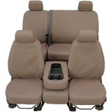 Covercraft 17-24 Honda Ridgeline Polycotton SeatSaver Custom Front Row Seat Covers - Grey thumbnail 1