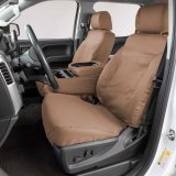 Covercraft 19-20 Ford F-150 Polycotton SeatSaver Custom Front Row Seat Covers - Tan thumbnail 2