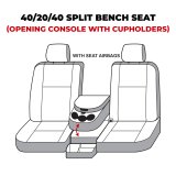 Covercraft 19-24 Dodge RAM Polycotton SeatSaver Custom Front Row Seat Covers - Taupe thumbnail 2