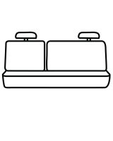 Covercraft 10-19 Subaru Outback Polycotton SeatSaver Custom Second Row Seat Covers - Grey thumbnail 2