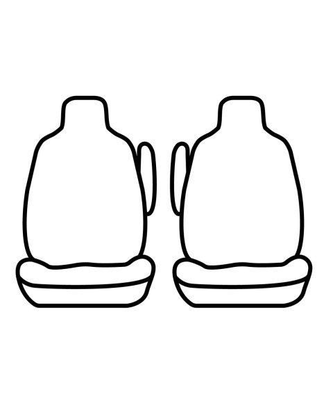 Covercraft 11-17 Chevrolet Traverse Waterproof Polyester SeatSaver Second Row Seat Covers - Grey
