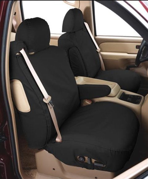 Covercraft 17-24 Jeep Compass Polycotton SeatSaver Custom Second Row Seat Covers - Wet Sand thumbnail 1
