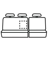 Covercraft 11-23 Toyota 4Runner Polycotton SeatSaver Custom Second Row Seat Covers - Grey thumbnail 2