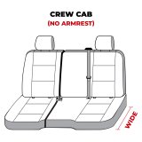 Covercraft 14 Chevrolet Silverado Waterproof Polyester SeatSaver Second Row Seat Covers - Grey thumbnail 3
