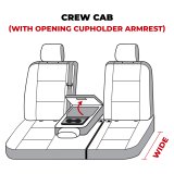 Covercraft 19-24 Dodge Ram 1500 Polycotton SeatSaver Custom Second Row Seat Covers - Tan thumbnail 6
