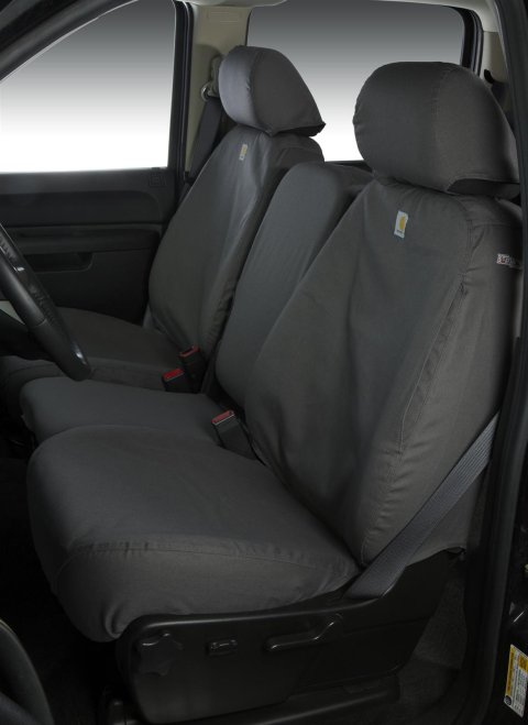 Covercraft 07-10 Jeep Wrangler Carhartt SeatSaver Custom Front Row Seat Covers - Gravel thumbnail 3