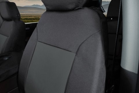 Covercraft 19-24 Dodge Ram 1500 Endura PrecisionFit Custom Front Row Seat Covers - Black/Charcoal