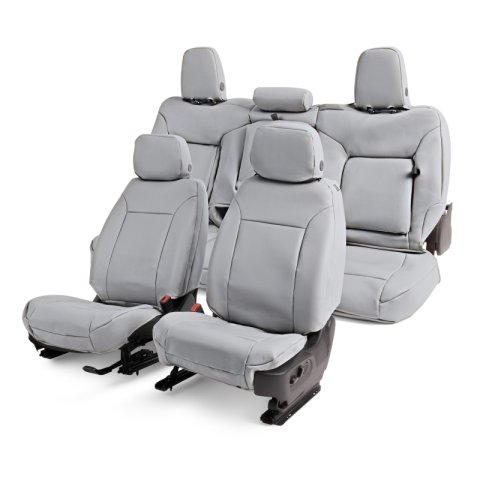 Covercraft 07-13 Chevrolet Avalanche/ Leatherette PrecisionFit Front Row Seat Covers - Lt Grey