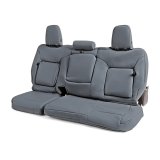 Covercraft 17-22 Ford F250-F350-F450-F550 Leatherette PrecisionFit Front Row Seat Covers - Med Grey thumbnail 4