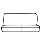 Covercraft 19-24 Chevrolet Silverado Endura PrecisionFit Second Row Seat Covers - Silver/Charcoal thumbnail 1