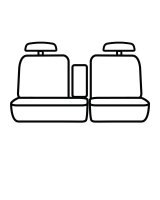 Covercraft 19-24 Dodge Ram 1500 Endura PrecisionFit Custom Second Row Seat Covers - Silver/Charcoal thumbnail 2