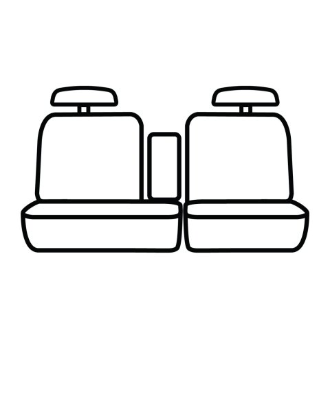 Covercraft 16-24 Nissan Titan Endura PrecisionFit Custom Second Row Seat Covers - Charcoal/Silver